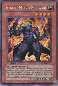 Koa'ki Meiru Bergzak - The Shining Darkness YuGiOh trading card