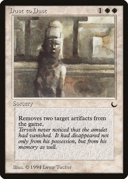 Dust to Dust - The Dark Magic: The Gathering trading card