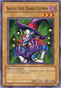 Saggi the Dark Clown trading card from Duelist Pack: Kaiba Saggi the Dark Clown - Duelist Pack: Kaiba YuGiOh trading card