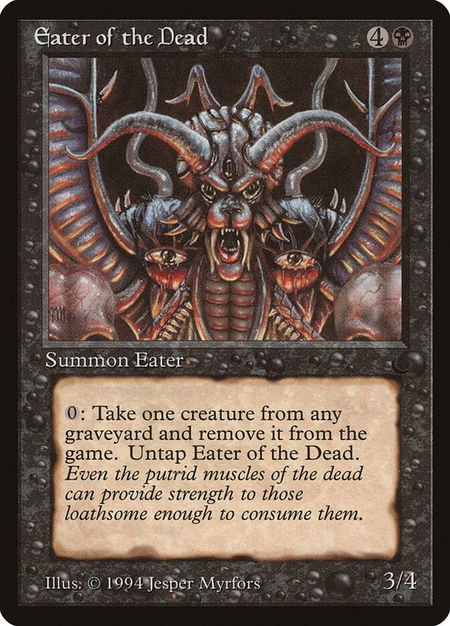 Eater of the Dead trading card from The Dark Eater of the Dead - The Dark Magic: The Gathering trading card