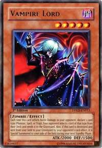 Vampire Lord trading card from Duelist Pack: Kaiba Vampire Lord - Duelist Pack: Kaiba YuGiOh trading card