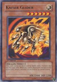 Kaiser Glider trading card from Duelist Pack: Kaiba Kaiser Glider - Duelist Pack: Kaiba YuGiOh trading card