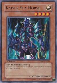 Kaiser Sea Horse trading card from Duelist Pack: Kaiba Kaiser Sea Horse - Duelist Pack: Kaiba YuGiOh trading card
