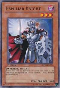 Familiar Knight trading card from Duelist Pack: Kaiba Familiar Knight - Duelist Pack: Kaiba YuGiOh trading card