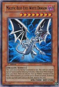 Malefic Blue-Eyes White Dragon trading card from Duelist Pack: Kaiba Malefic Blue-Eyes White Dragon - Duelist Pack: Kaiba YuGiOh trading card