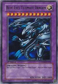 Blue-Eyes Ultimate Dragon trading card from Duelist Pack: Kaiba Blue-Eyes Ultimate Dragon - Duelist Pack: Kaiba YuGiOh trading card