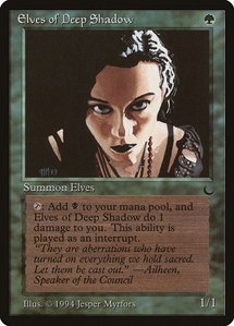 Elves of Deep Shadow - The Dark (DRK) #76 - Uncommon Magic: The Gathering Trading Card