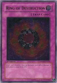 Ring of Destruction (UTR) - Duelist Pack: Kaiba (DPKB) #DPKB-EN036 - Ultimate Rare YuGiOh Trading Card