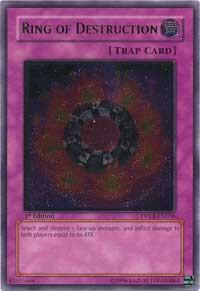 Ring of Destruction (UTR) trading card from Duelist Pack: Kaiba Ring of Destruction (UTR) - Duelist Pack: Kaiba YuGiOh trading card