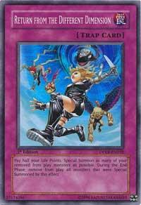 Return from the Different Dimension trading card from Duelist Pack: Kaiba Return from the Different Dimension - Duelist Pack: Kaiba YuGiOh trading card
