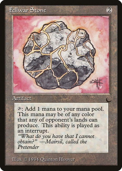 Fellwar Stone trading card from The Dark Fellwar Stone - The Dark Magic: The Gathering trading card