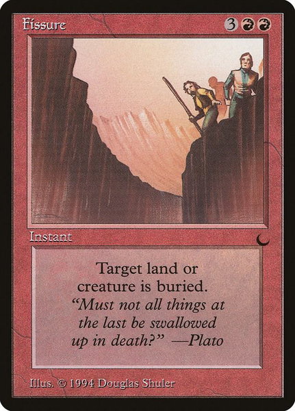 Fissure trading card from The Dark Fissure - The Dark Magic: The Gathering trading card