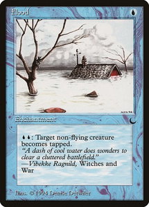 Flood - The Dark (DRK) #27 - Uncommon Magic: The Gathering Trading Card
