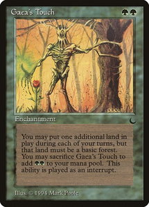 Gaea's Touch - The Dark (DRK) #77 - Common Magic: The Gathering Trading Card