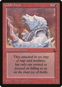 Goblin Hero - The Dark (DRK) #66 - Common Magic: The Gathering Trading Card