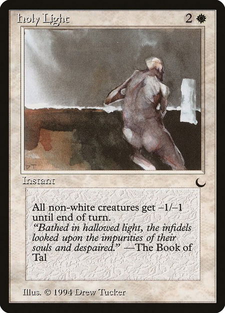 Holy Light trading card from The Dark Holy Light - The Dark Magic: The Gathering trading card