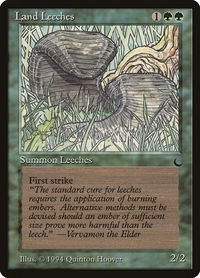 Land Leeches - The Dark (DRK) #79 - Common Magic: The Gathering Trading Card