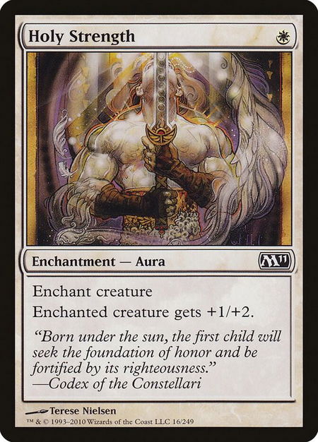 Holy Strength - Magic 2011 (M11) Magic: The Gathering trading card