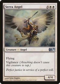 Serra Angel - Magic 2011 (M11) (M11) #27 - Uncommon Magic: The Gathering Trading Card