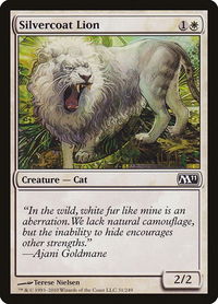 Silvercoat Lion - Magic 2011 (M11) (M11) #31 - Common Magic: The Gathering Trading Card