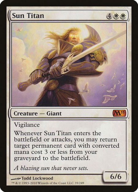 Sun Titan - Magic 2011 (M11) Magic: The Gathering trading card