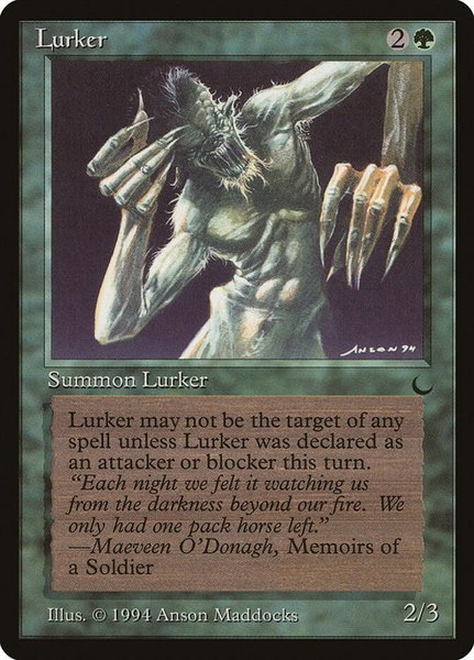 Lurker - The Dark Magic: The Gathering trading card