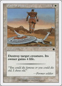 Path of Peace - Starter 1999 (S99) #21 - Common Magic: The Gathering Trading Card