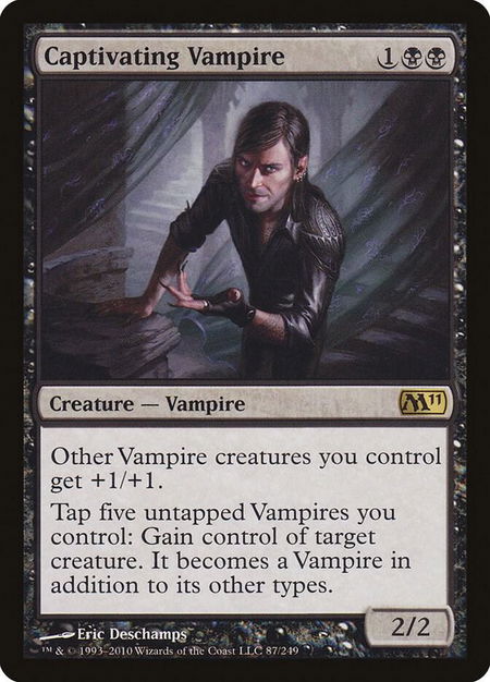 Captivating Vampire - Magic 2011 (M11) Magic: The Gathering trading card