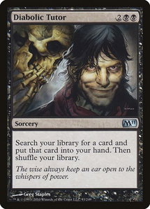 Diabolic Tutor - Magic 2011 (M11) (M11) #93 - Uncommon Magic: The Gathering Trading Card