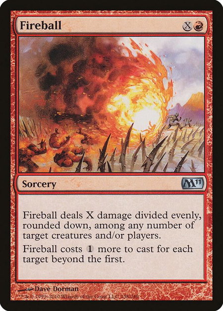 Fireball - Magic 2011 (M11) Magic: The Gathering trading card