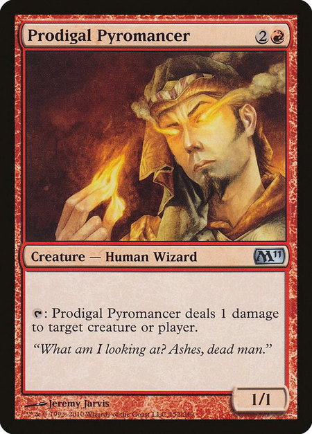 Prodigal Pyromancer - Magic 2011 (M11) Magic: The Gathering trading card