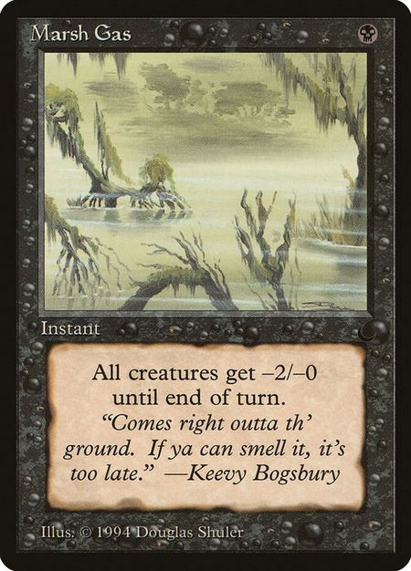 Marsh Gas trading card from The Dark Marsh Gas - The Dark Magic: The Gathering trading card