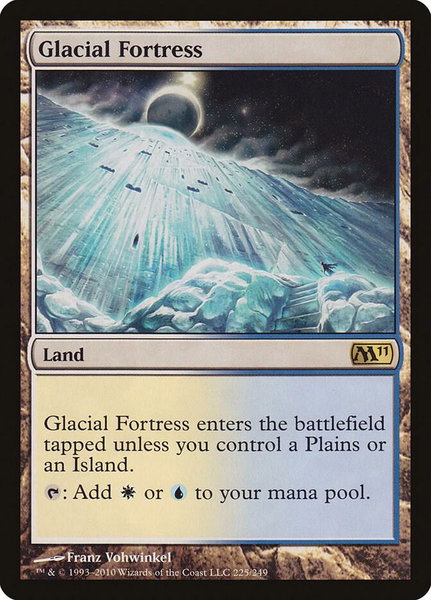 Glacial Fortress - Magic 2011 (M11) Magic: The Gathering trading card