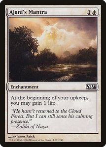 Ajani's Mantra - Magic 2011 (M11) (M11) #2 - Common Magic: The Gathering Trading Card