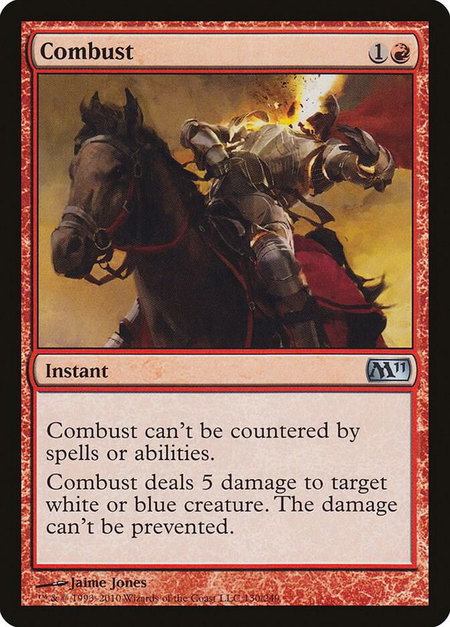 Combust - Magic 2011 (M11) Magic: The Gathering trading card