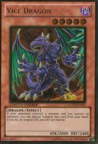 Vice Dragon trading card from Gold Series 3 Vice Dragon - Gold Series 3 YuGiOh trading card