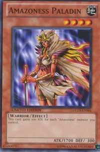 Amazoness Paladin trading card from Gold Series 3 Amazoness Paladin - Gold Series 3 YuGiOh trading card