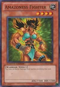 Amazoness Fighter trading card from Gold Series 3 Amazoness Fighter - Gold Series 3 YuGiOh trading card