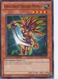 Amazoness Swords Woman - Gold Series 3 (GLD3) #GLD3-EN006 - Common / Short Print YuGiOh Trading Card