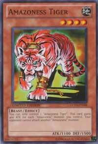 Amazoness Tiger - Gold Series 3 (GLD3) #GLD3-EN008 - Common / Short Print YuGiOh Trading Card