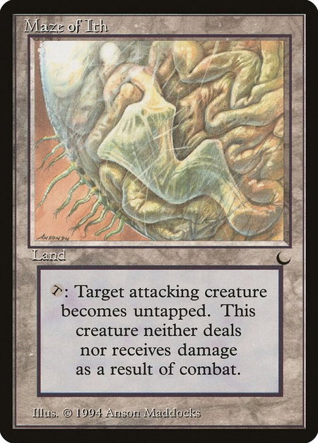 Maze of Ith - The Dark Magic: The Gathering trading card