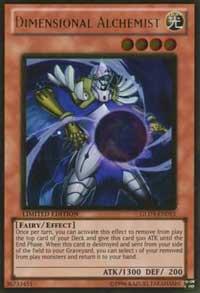 Dimensional Alchemist trading card from Gold Series 3 Dimensional Alchemist - Gold Series 3 YuGiOh trading card