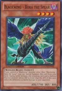 Blackwing - Bora the Spear trading card from Gold Series 3 Blackwing - Bora the Spear - Gold Series 3 YuGiOh trading card
