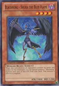 Blackwing - Shura the Blue Flame - Gold Series 3 (GLD3) #GLD3-EN025 - Common / Short Print YuGiOh Trading Card