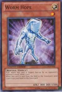 Worm Hope trading card from Gold Series 3 Worm Hope - Gold Series 3 YuGiOh trading card