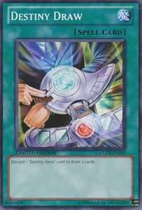 Destiny Draw trading card from Gold Series 3 Destiny Draw - Gold Series 3 YuGiOh trading card