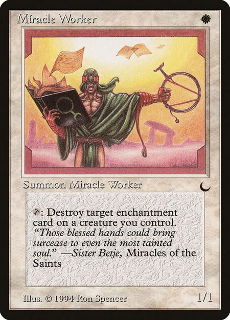 Miracle Worker trading card from The Dark Miracle Worker - The Dark Magic: The Gathering trading card
