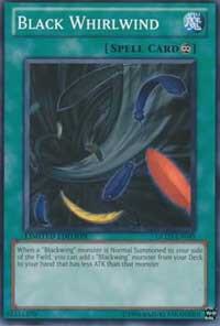 Black Whirlwind trading card from Gold Series 3 Black Whirlwind - Gold Series 3 YuGiOh trading card