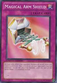 Magical Arm Shield trading card from Gold Series 3 Magical Arm Shield - Gold Series 3 YuGiOh trading card