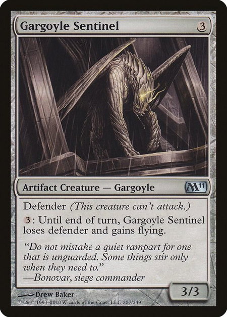 Gargoyle Sentinel - Magic 2011 (M11) Magic: The Gathering trading card
